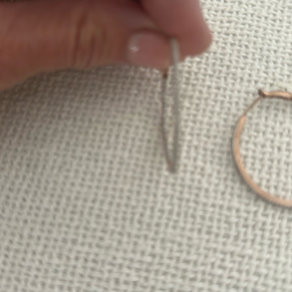 Elegant Rose Gold Hoop Earrings 38mm